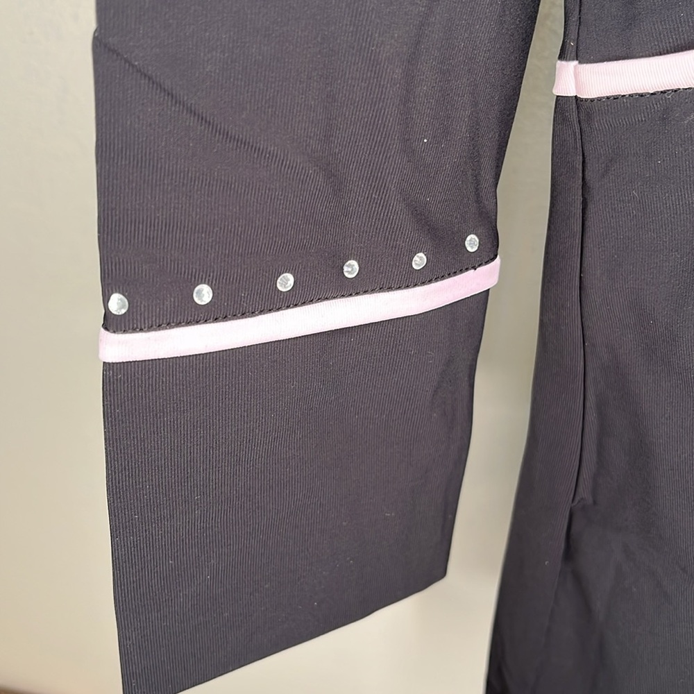 Women's Swingdish Black Jacket with pink accents. - Picture 4 of 8
